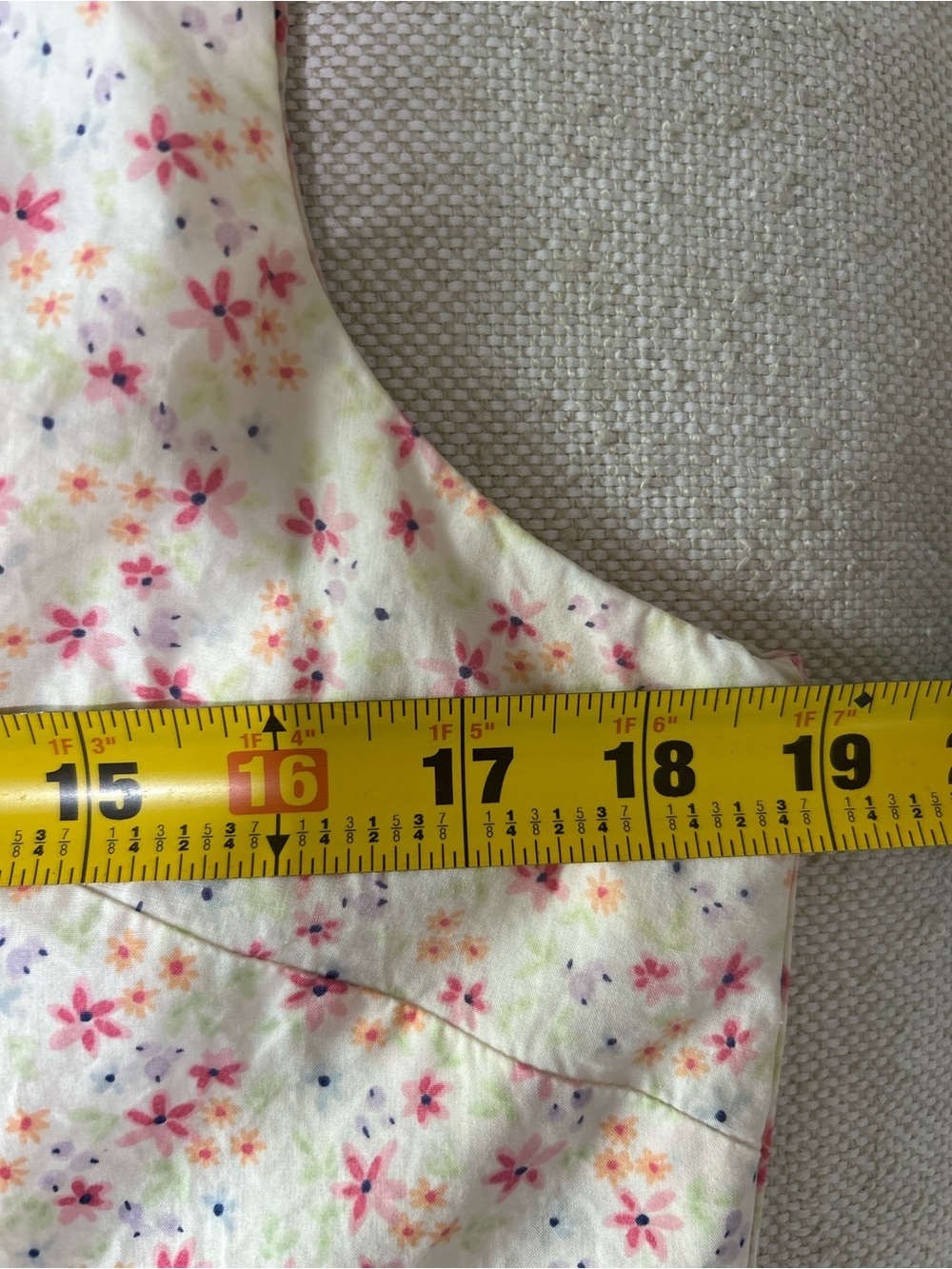 L.L. Bean Vintage 100% Cotton Floral Shift Dress Sleeveless Size 12 Garden Party - Picture 7 of 7